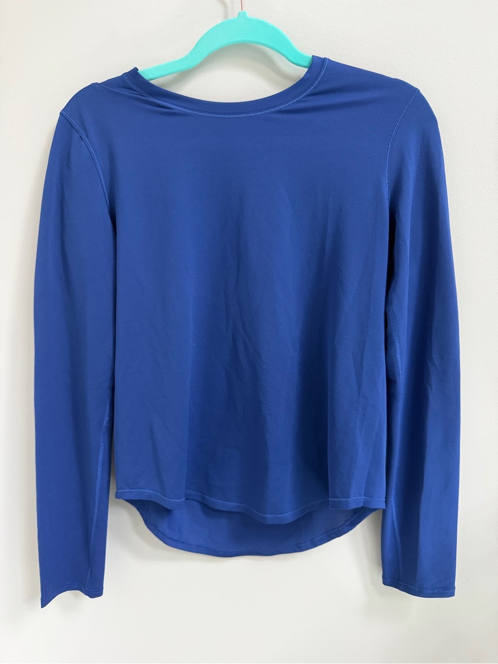 lululemon athletica Long Sleeve Crew Tee in Royal Blue